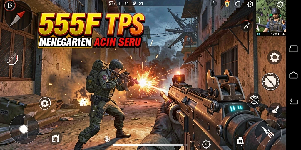 Gameplay mendebarkan dengan aksi tembak-menembak intens.