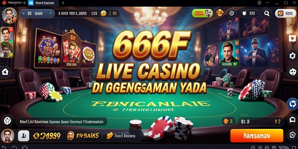Tampilan gameplay Live Casino yang menarik dan interaktif.