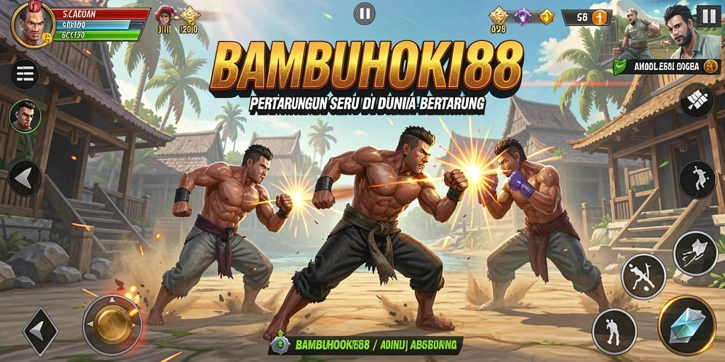 Tampilan seru dari gameplay BAMBUHOKI88 yang mendebarkan dan penuh aksi.