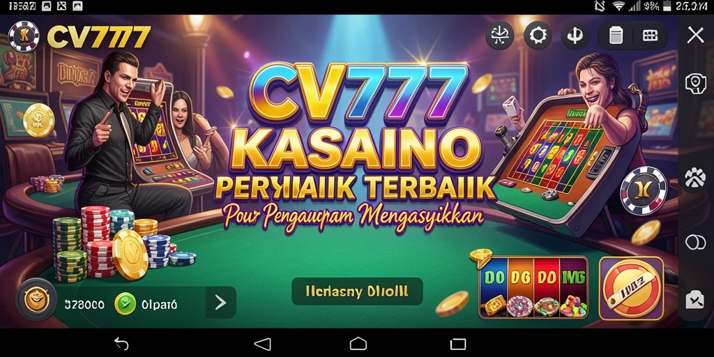 Screenshot utama CV777 yang menampilkan pengalaman bermain Kasino yang seru.