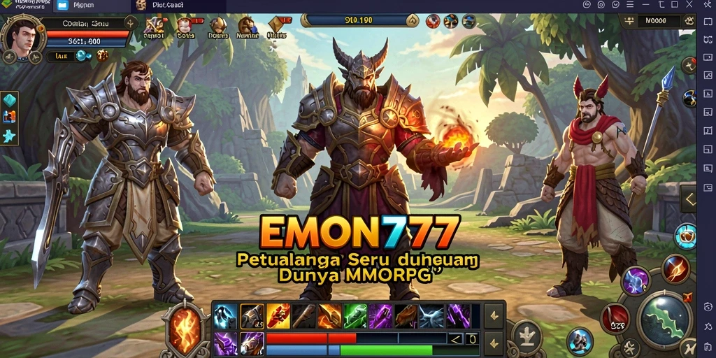 Tampilan gameplay EMON777 yang menakjubkan dan mendalam dalam dunia MMORPG.
