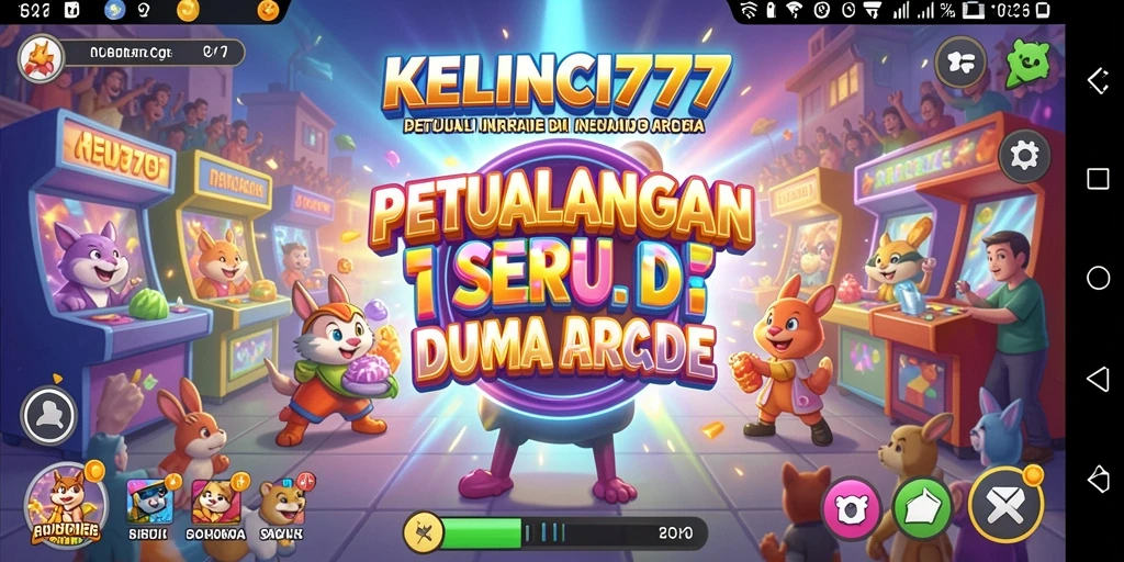 Tampilan gameplay KELINCI777 yang seru dan penuh warna.