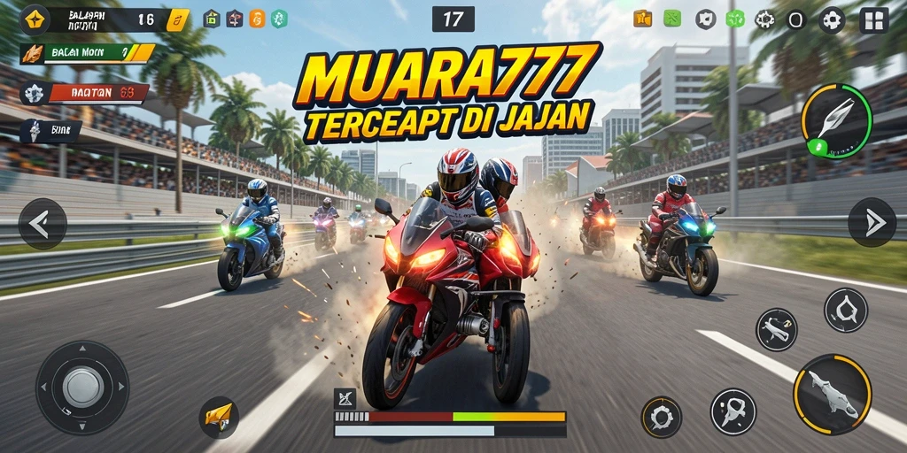 Gameplay seru balapan motor di MUARA777.
