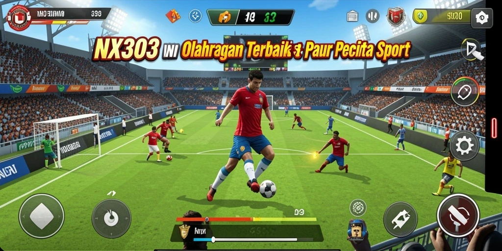 Gameplay NX303 yang menakjubkan menampilkan aksi olahraga nyata.