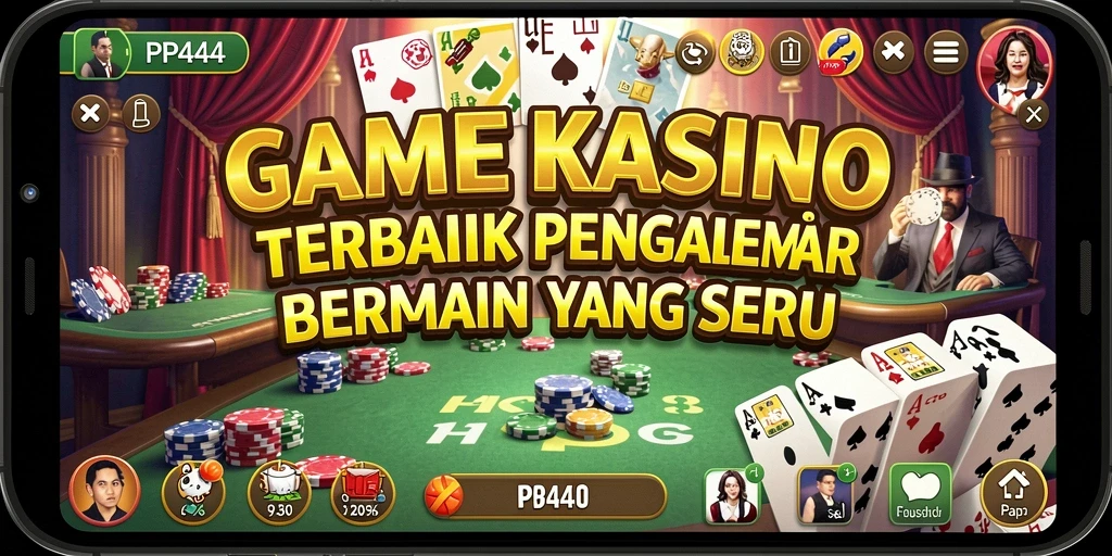 Tampilan permainan kasino yang mengasyikkan di PP444.