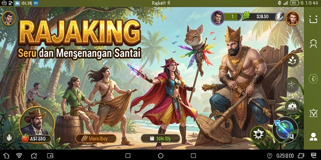 Tampilan menarik dari gameplay seru RAJAKING.