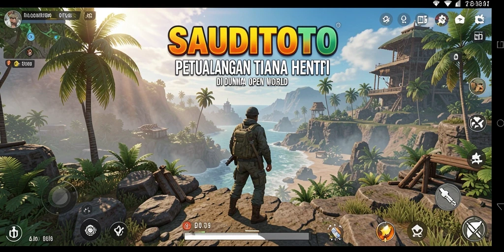 Tampilan gameplay SAUDITOTO yang menakjubkan dalam dunia Open World.